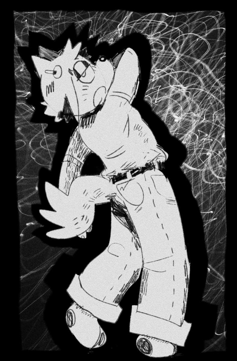 And some B/W sketches! Focus will be on line work for these, but they will be more than just a basic sketch (plain black lines on a white BG) ⬇ 