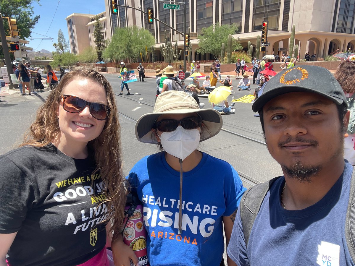mcyd_az's tweet photo. We traveled to Tucson demanding Senator Sinema to End the Filibuster now! #SitInToSaveAmerica #EndTheFilibuster @SenatorSinema https://t.co/9oO0ZZXNgM