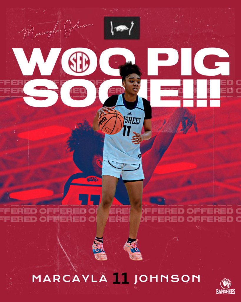 The conversation with <a href="/coachneighbors/">Mike Neighbors</a> was great last night! I’m appreciative for the offer to be apart of the <a href="/RazorbackWBB/">Razorback Women's Basketball</a> team! I look forward to visiting your campus and learning more. Thank you for the love❤️🤟🏽🏀<a href="/Bansheefam/">Banshees Basketball Club</a> <a href="/keenancurryjr/">Keenan Curry Jr</a> <a href="/btwladyhornets/">BTWladyhornets</a>