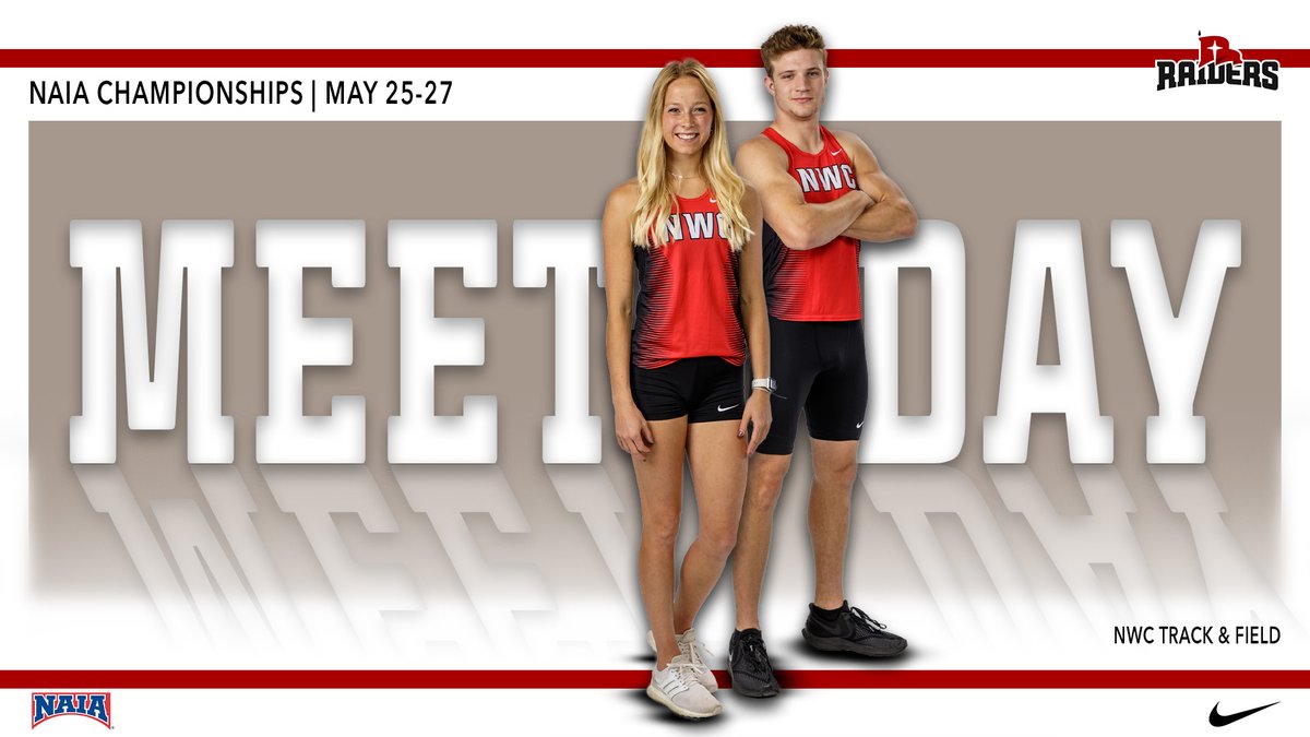 MEET DAY! 🏃‍♀️🏃‍♂️

◻️ - <a href="/NAIA/">NAIA</a> 𝙊𝙪𝙩𝙙𝙤𝙤𝙧 𝘾𝙝𝙖𝙢𝙥𝙞𝙤𝙣𝙨𝙝𝙞𝙥𝙨
📍 - Gulf Shores, Ala.
📋: bit.ly/3aldS5U
🔗: bit.ly/3sUQUce
📝: bit.ly/3MEG2XI
📊: bit.ly/3sVABMh
🖥: bit.ly/3ySLBOl

#RaidersStandOut | <a href="/NWCTRACK/">Northwestern TF/XC</a>