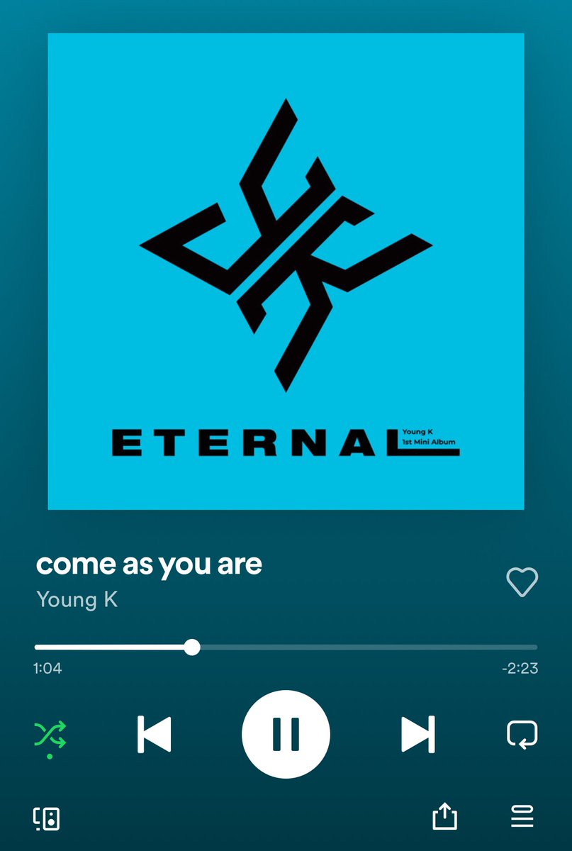 J15_23's tweet photo. Earphones aren’t enough, I need Young K to scream this song to my face after a long day https://t.co/j7oOr5uK3x