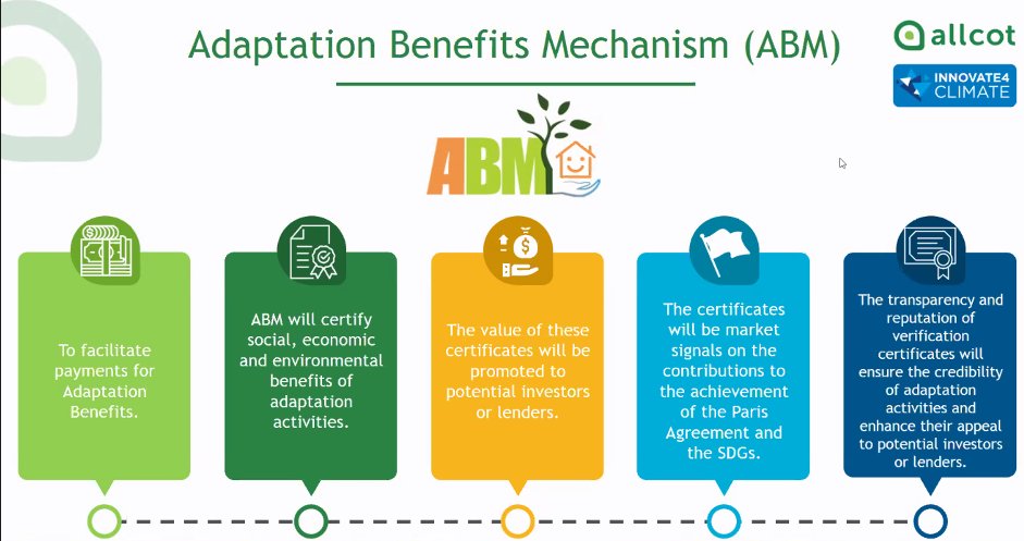 Adaptation Benefits Mechanism (ABM) tweet media