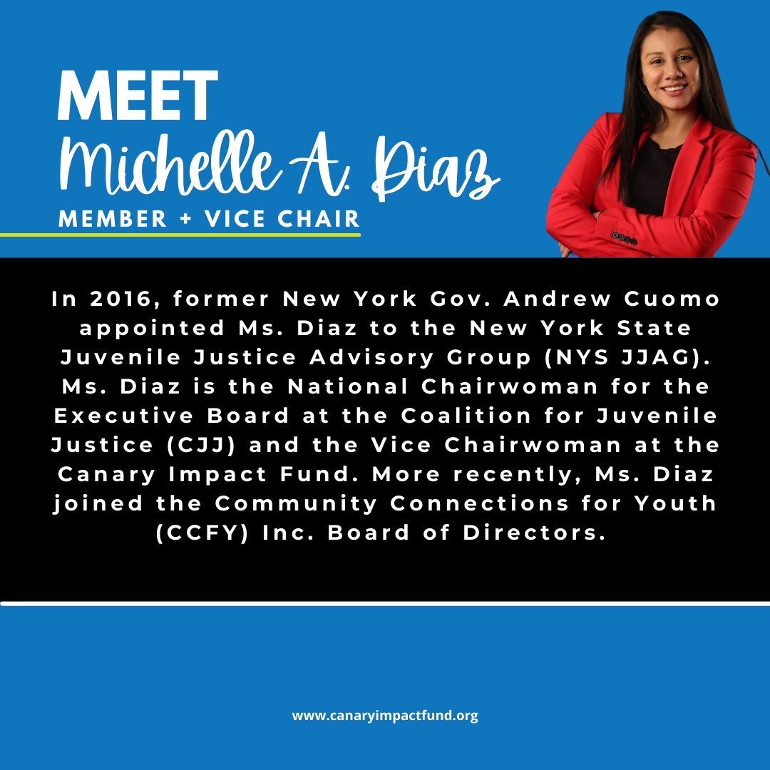 Meet <a href="/Midiazfs/">Michelle A. Diaz</a>. We are honored to have her as  Vice-Chair. Learn more about Michelle.