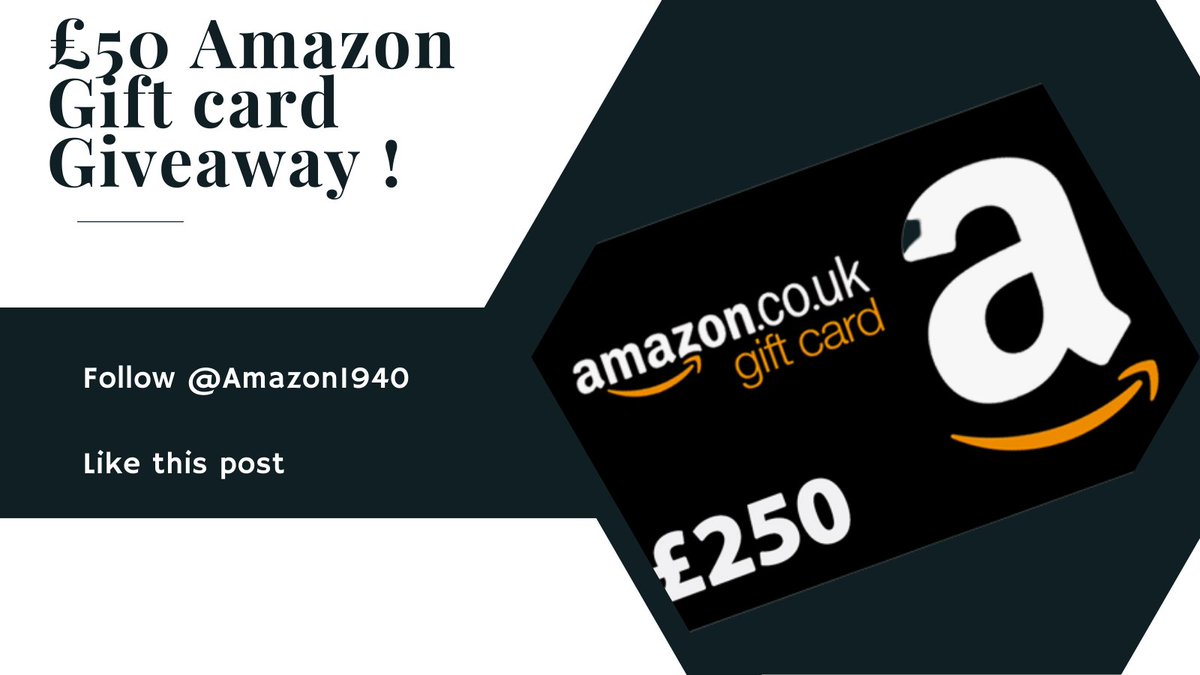 Amazon1940's tweet photo. ❗ Last chance to enter!! £50 Amazon Gift card Giveaway ❗
How to enter 👇

💚 Follow @Amazon1940

💚 Like this post 

Winner will be announced tomorrow! Good Luck! 🤝

#amazongiftcard #amazongiftcardgiveaway #giveaway #giftcardgiveaway #giftcard https://t.co/G9YKKcZJTZ