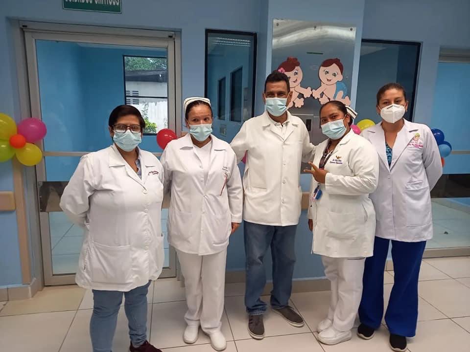 Plomo19792's tweet photo. Gobierno de #Nicaragua inaugura remodelación de la sala de neonatología del Hospital Alemán Nicaragüense, en Managua, con una inversión de 600 mil córdobas, se garantizará una mejor atención a pacientes y sus madres.

#VictoriasDeLaPaz

@lavozsandinista @VivaNicaragua13 https://t.co/hLTHc4UXva