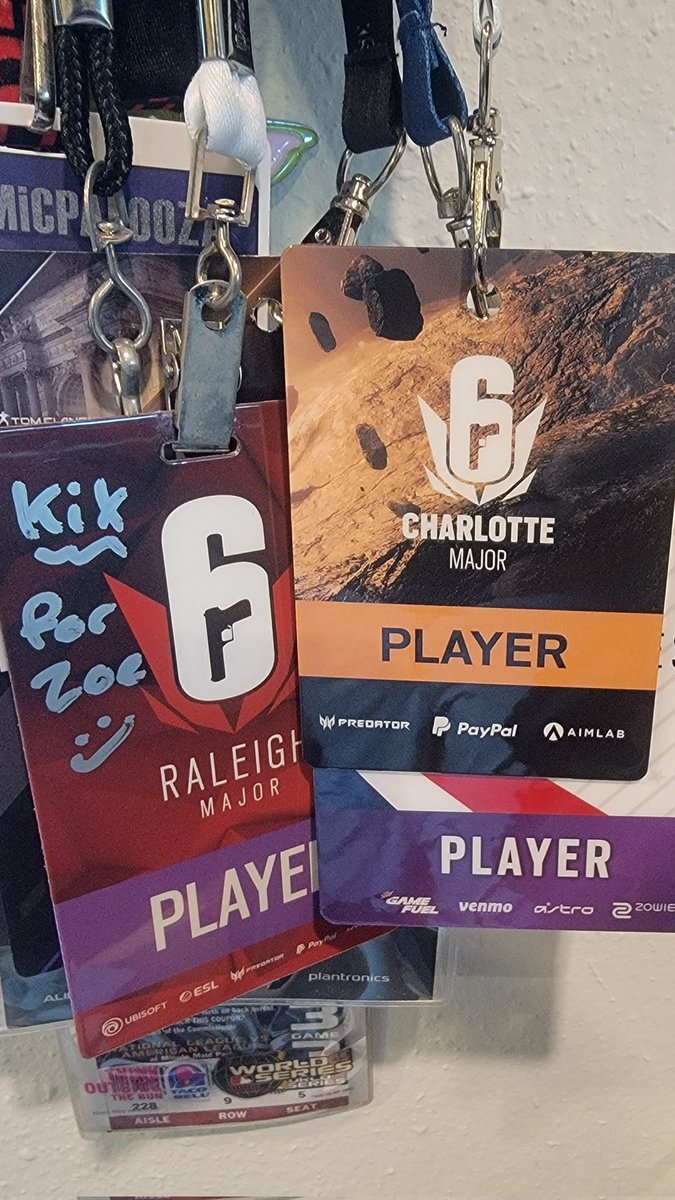 Every time I go to a tournament Ubi gives me a "Player" badge. It's like calm down I know I ooze beefcake but I'm a married man. Zach works fine.