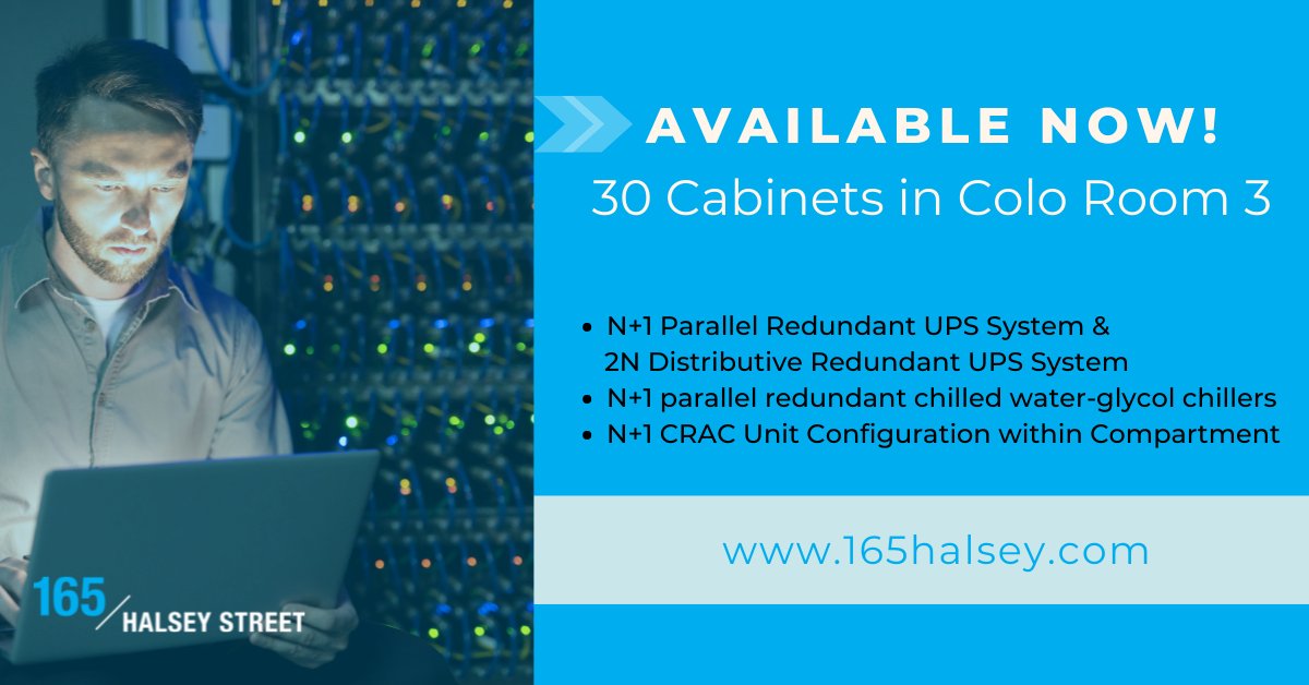 Need cabinet space? We've got 30 spaces for you RIGHT NOW in Colo Room 3. Contact us here for more information fal.cn/3oSR7