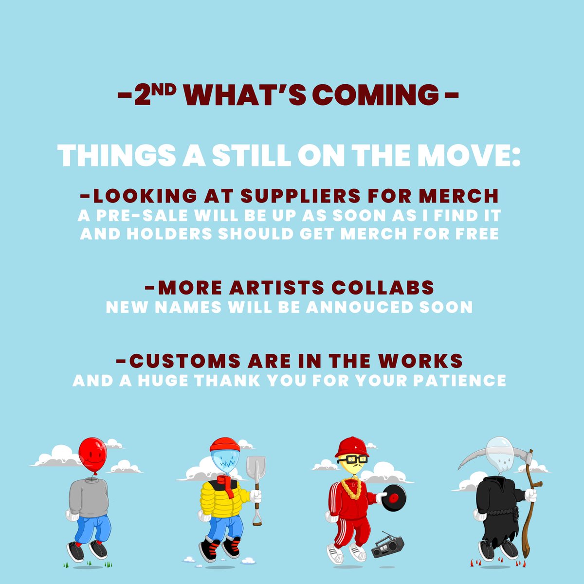 A little bit of news… ❤️🎈❤️ #balloonheadz #nft #news #thanksyou 🙏🏽