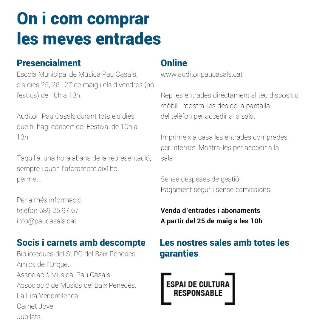 I on compro les entrades? Tota la info, aquí la tens!