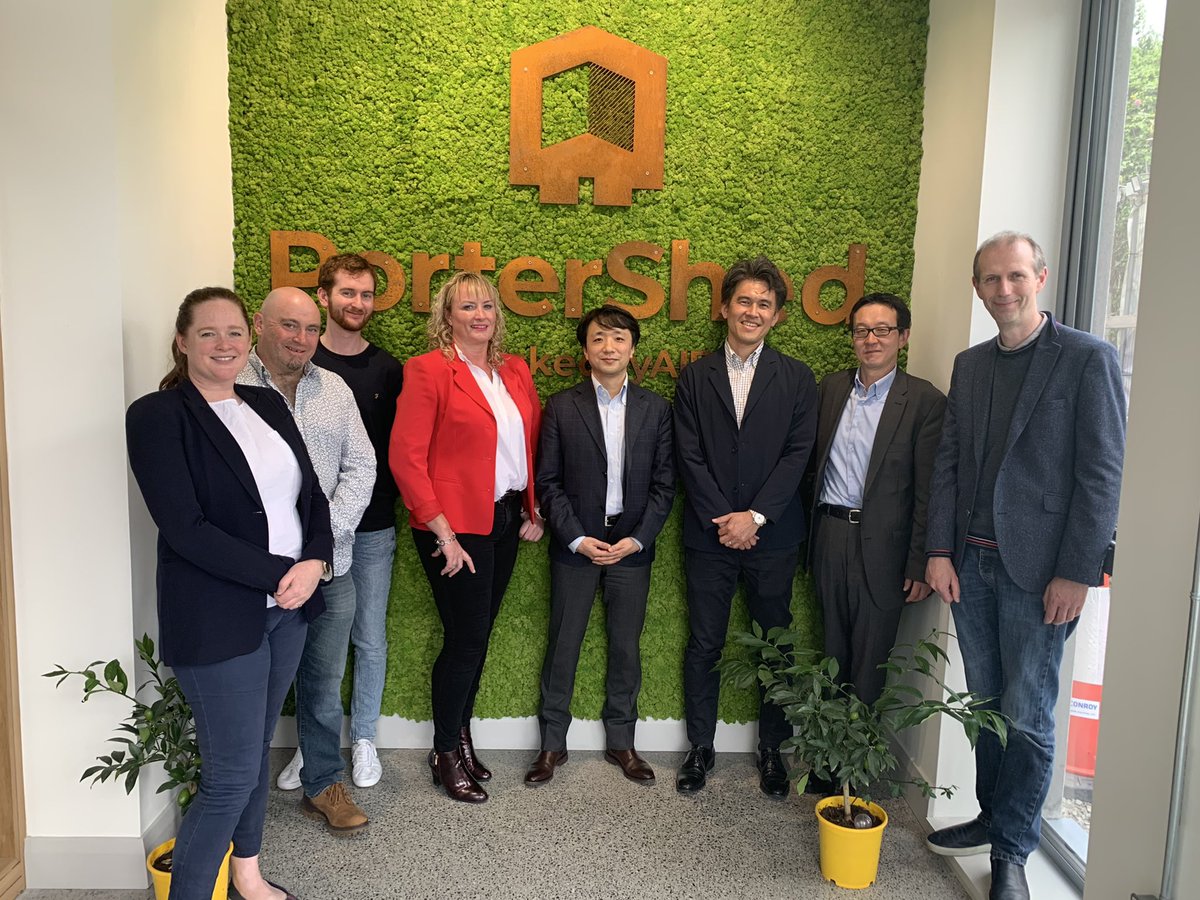 johnbreslin's tweet photo. Thank you to Yamada-san, Sakishige-san and Ozeki-san from @JETRO_info for visiting us in the Galway City Innovation District’s @portershed a hAon again today! https://t.co/NQoqDvZXeG