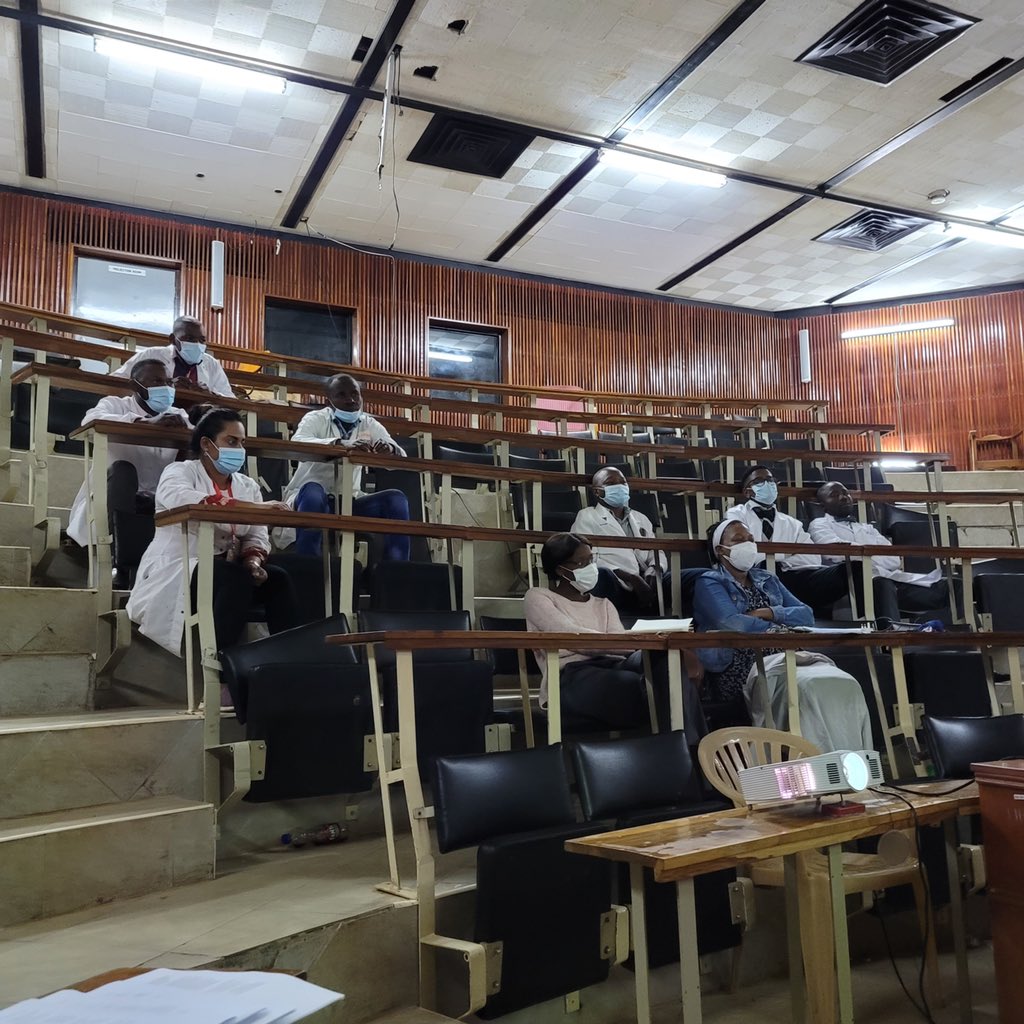 DrKate1's tweet photo. Exciting day having a Research workshop with the smart, motivated, and dedicated surgical trainees at University Teaching Hospital Lusaka Zambia. @AmCollSurgeons with OperationGivingBack! @OU_Surgery @LFischer224103 https://t.co/m8kQPAZ2Ga