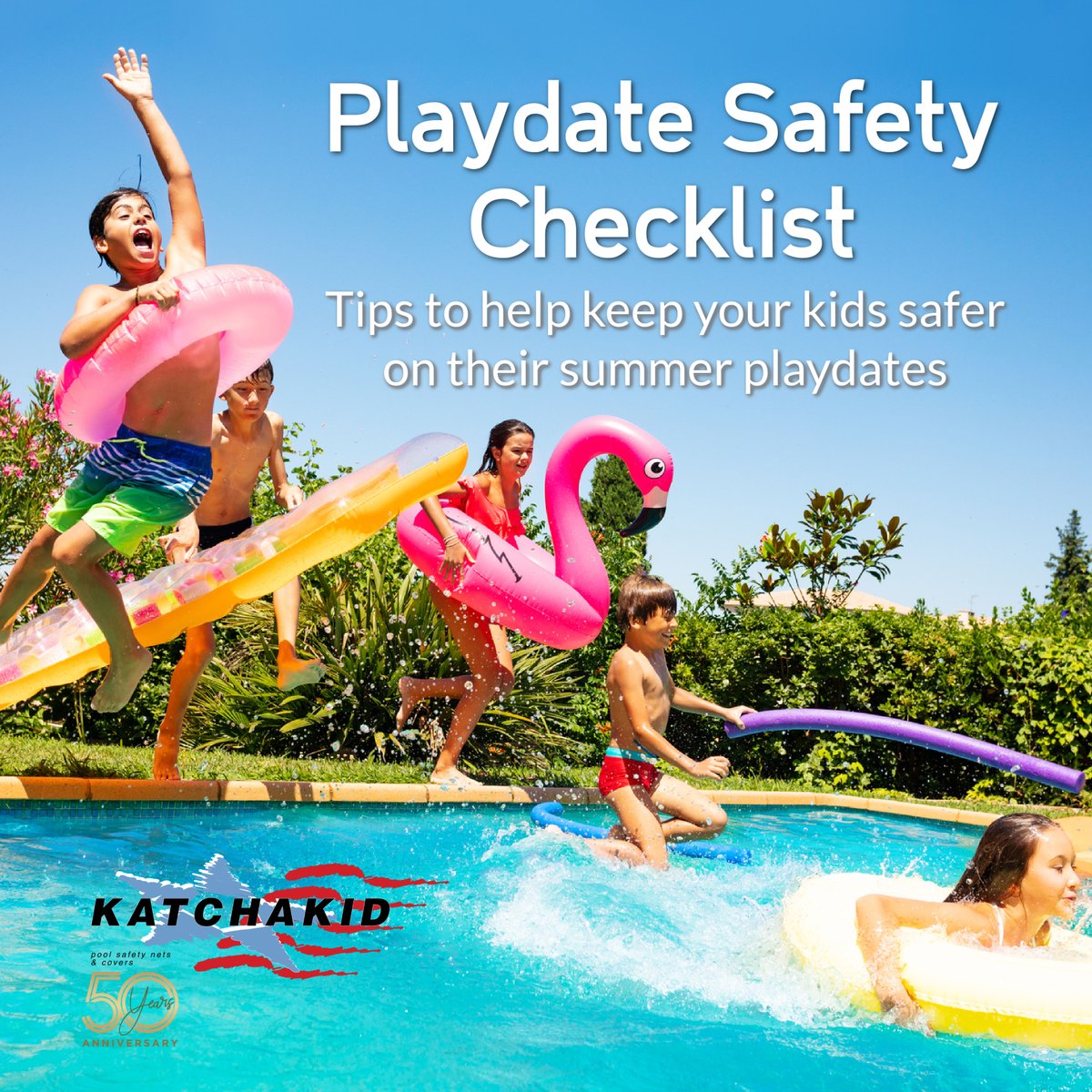 Katchakidinc's tweet image. Sending your kids on a playdate this summer? Use this checklist to help with playdate safety: katchakid.com/playdate-safet…

#poolsafetynet #poolnet #poolnets #poolcover #poolcovers #poolfence #poolfences #poolfencing #katchakid #katchakidinc #poolsafety #swimmingpools #swimmingpool