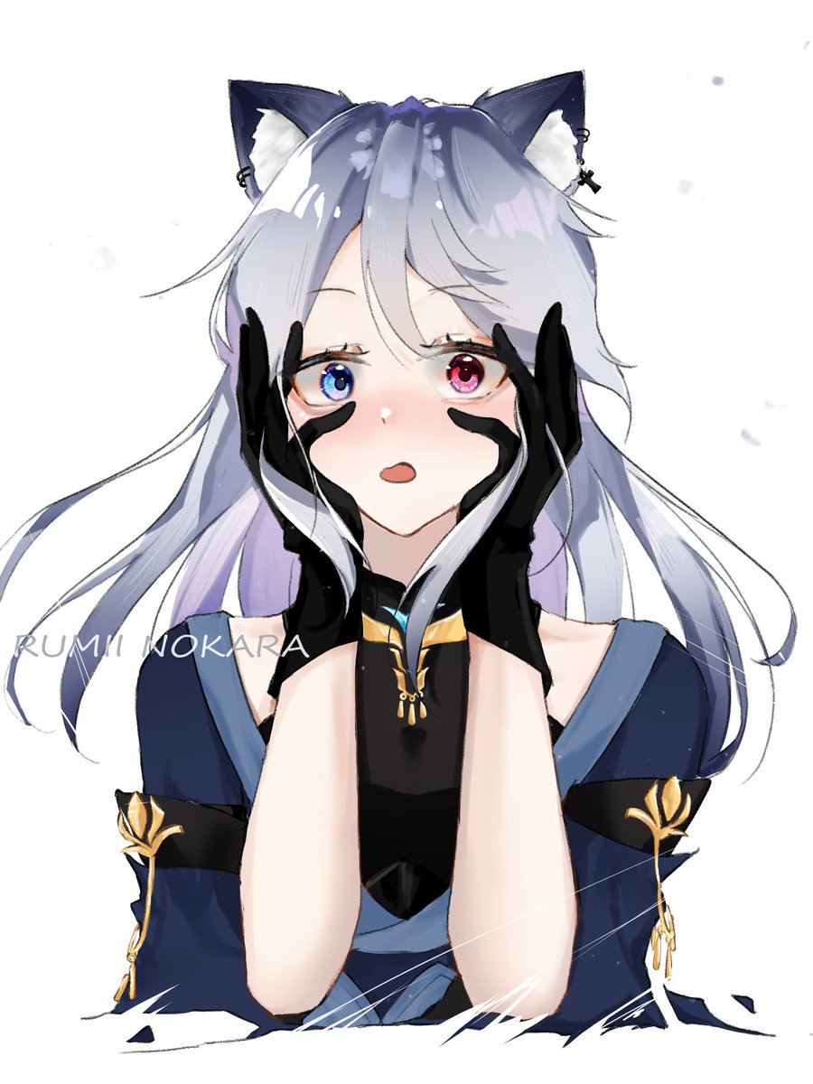 CerbsAChimera's tweet photo. "𝓘- 𝔂𝓸𝓾 𝔀𝓱𝓪𝓽?!" 🙈

#CerbArt
🎨:@/rumiinokara

Meant to post this yesterday, but LOOK AT IT! You guys should definitely drop a follow, Rumii is super sweet and a wonderful person to work with. https://t.co/lrpBcSOoWn