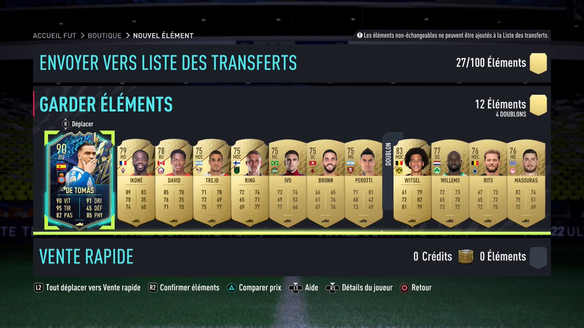 NeFeeWs's tweet image. Fallait bien qu’on le pack au moins une fois 🙃 

#FIFA22 #TOTS