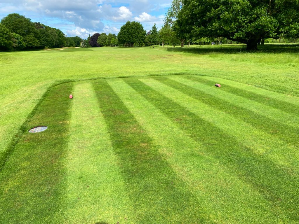 Aprons, tees and fways come up a treat after last weeks spray @OltonGolfClub ⛳️ Sprayer clocking up the miles last couple of weeks.