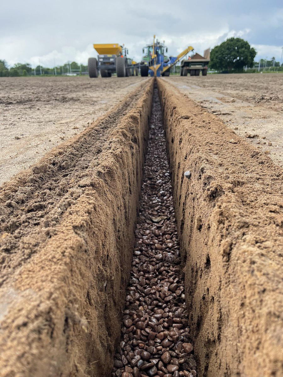 Primary drainage installation on  <a href="/IpswichTown/">Ipswich Town</a> first team pitches <a href="/BenConnell80/">Benjamin Connell</a> <a href="/MJAbbottLtd/">MJ Abbott Ltd</a> <a href="/PSDLABOSPORT/">OBI Sports</a>
