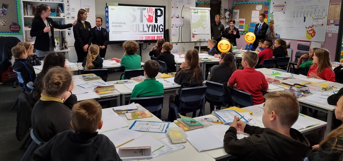 Wow! Year 4 had an incredible assembly by the <a href="/KBA_Council/">KBA Student Council</a> today. By the end of the day we had many more children prepared to be upstanders. Thank you so much to the anti-bullying committee for putting this together! 😊 @KbaPrimary <a href="/MrThres/">@Mr Thres</a>