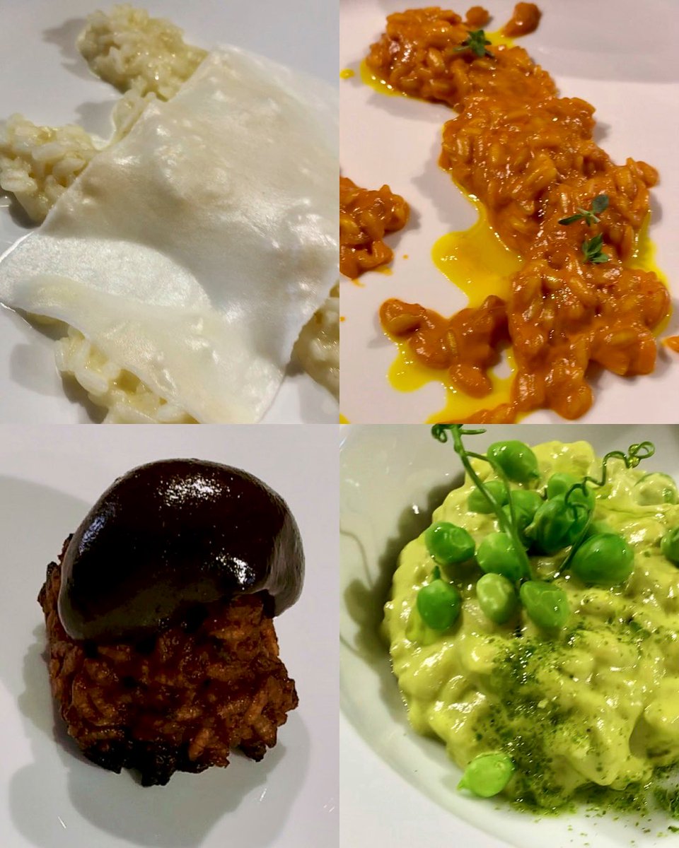 belenparra_'s tweet photo. Evolución del ‘risotto’ en el Lido 84 de @RicCamanini, uno de mis rtes. favoritos de Italia, desde 1998 a 2022. 

Monográfico a partir de 8 recetas distintas, elaboradas al momento durante su magnífica ponencia en el #FoodExp de Lecce. https://t.co/q0W3uyfXeE