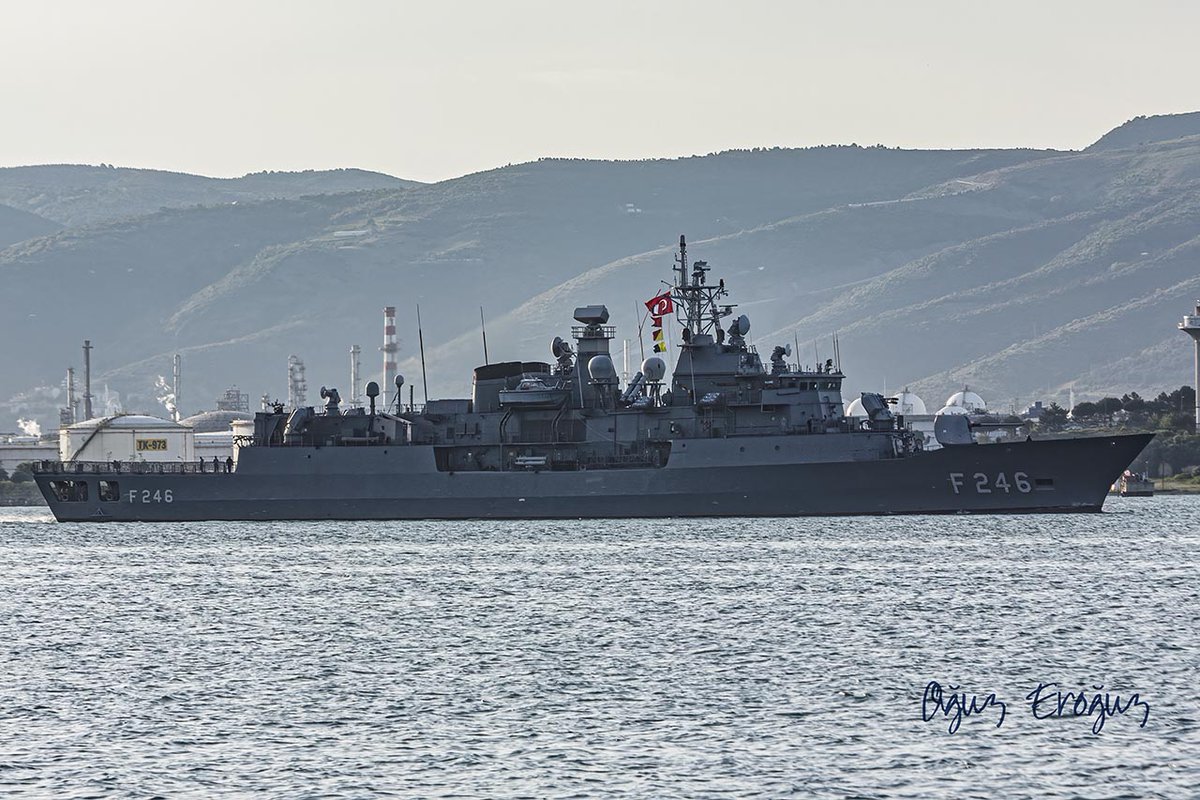 OguzEroguz1's tweet photo. #TurkishNavy #BarbarosClass #MEKO200TN Track IIB #frigate #TCGSalihreis #F246 #GururluGeçmişGüvenilirGelecek https://t.co/c5iGjabWfg