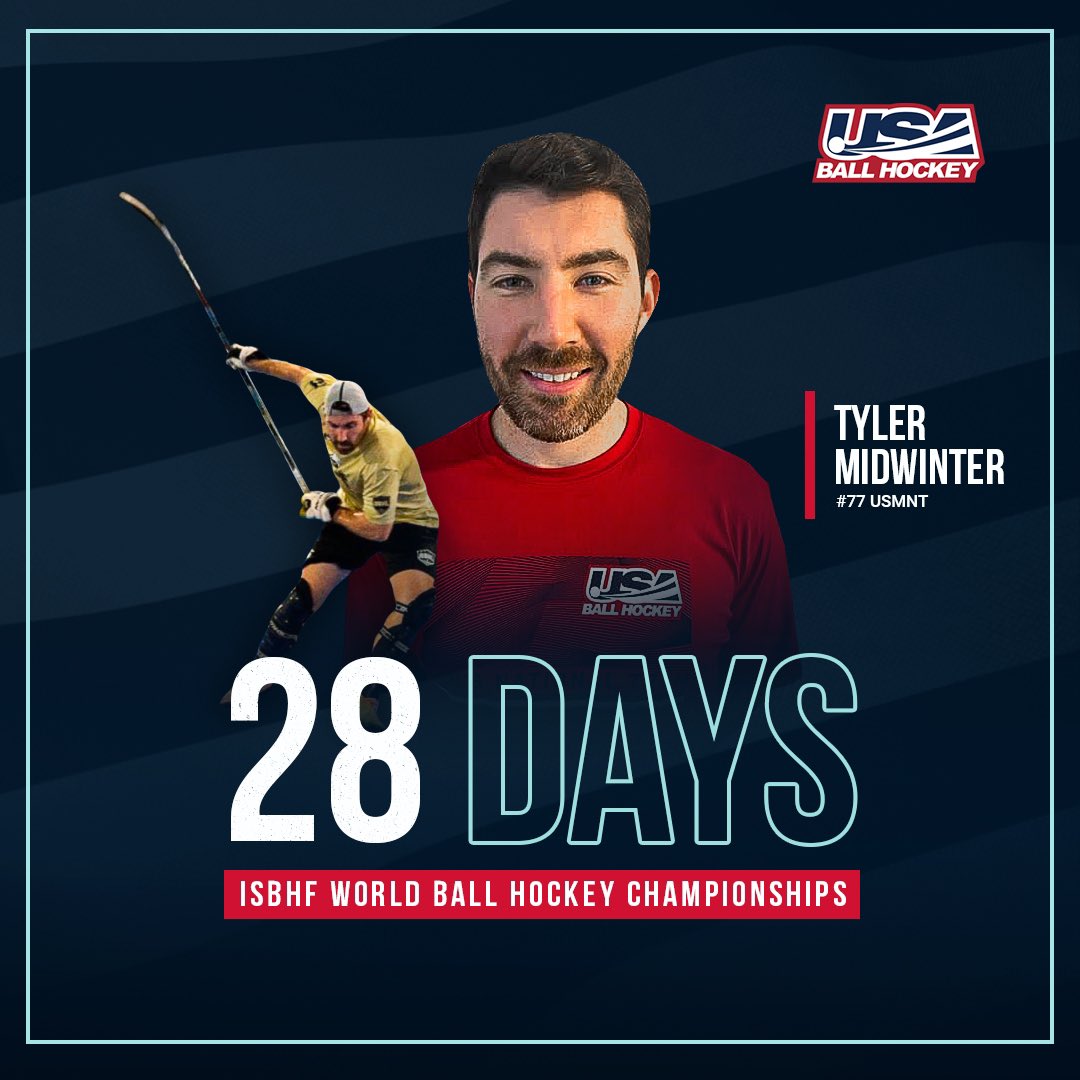 USABallHockey's tweet photo. 28 Days to go!!!!

#worldchamponships2022 #isbhf 

@lindzbit #midwinter https://t.co/eJFoEMzqxb