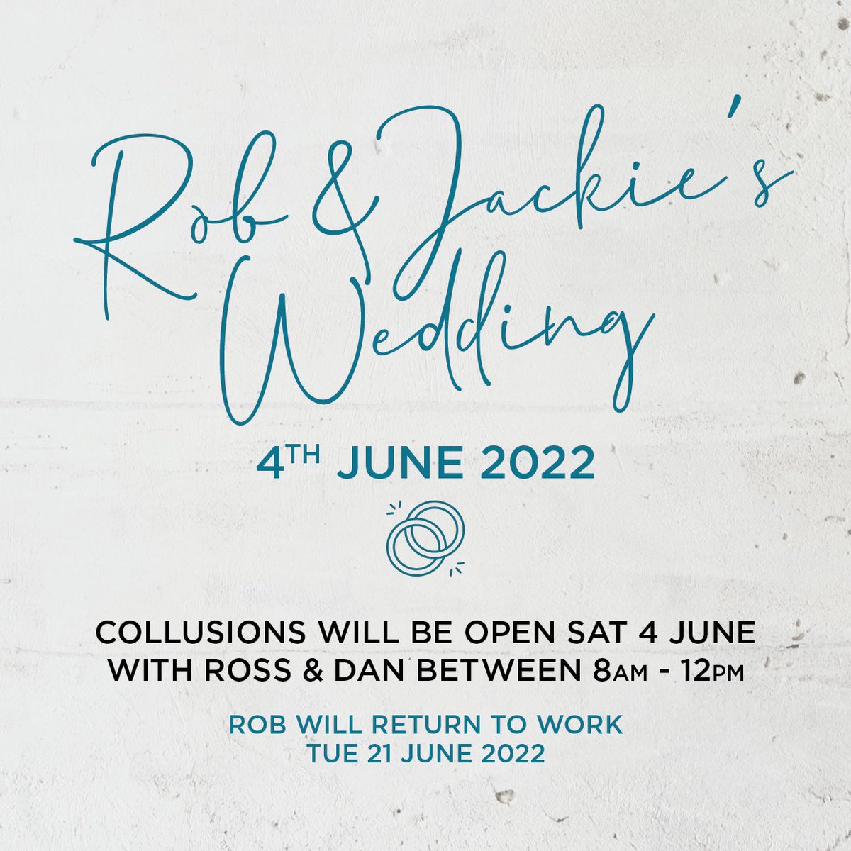CollusionBarber's tweet image. We have a very special announcement… Rob is getting Married! 🎩👰🏻🍾 Here are the details + our opening times for the Queen’s Jubilee and Bank Holiday’s #hitchin