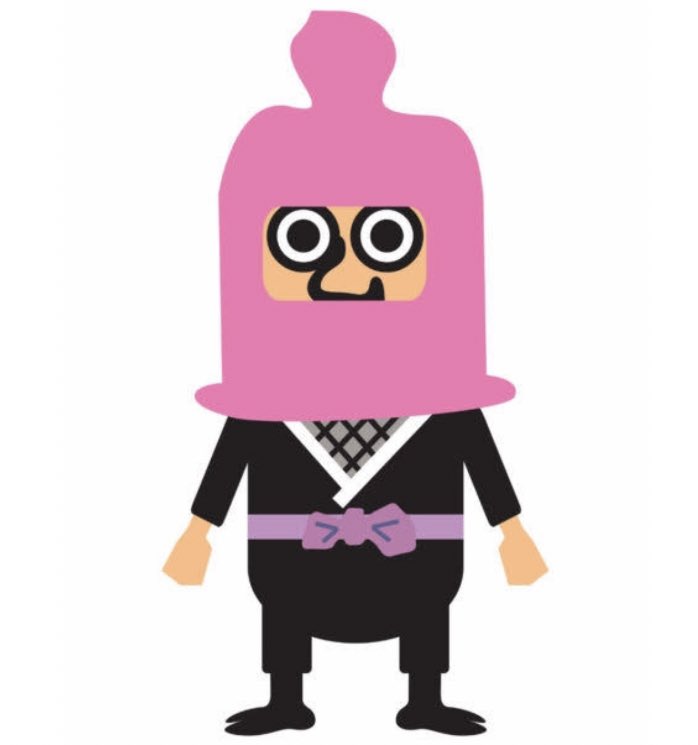 mondomascots's tweet image. Jimmy Hattori the ninja condom promotes safe sex in Japan.
