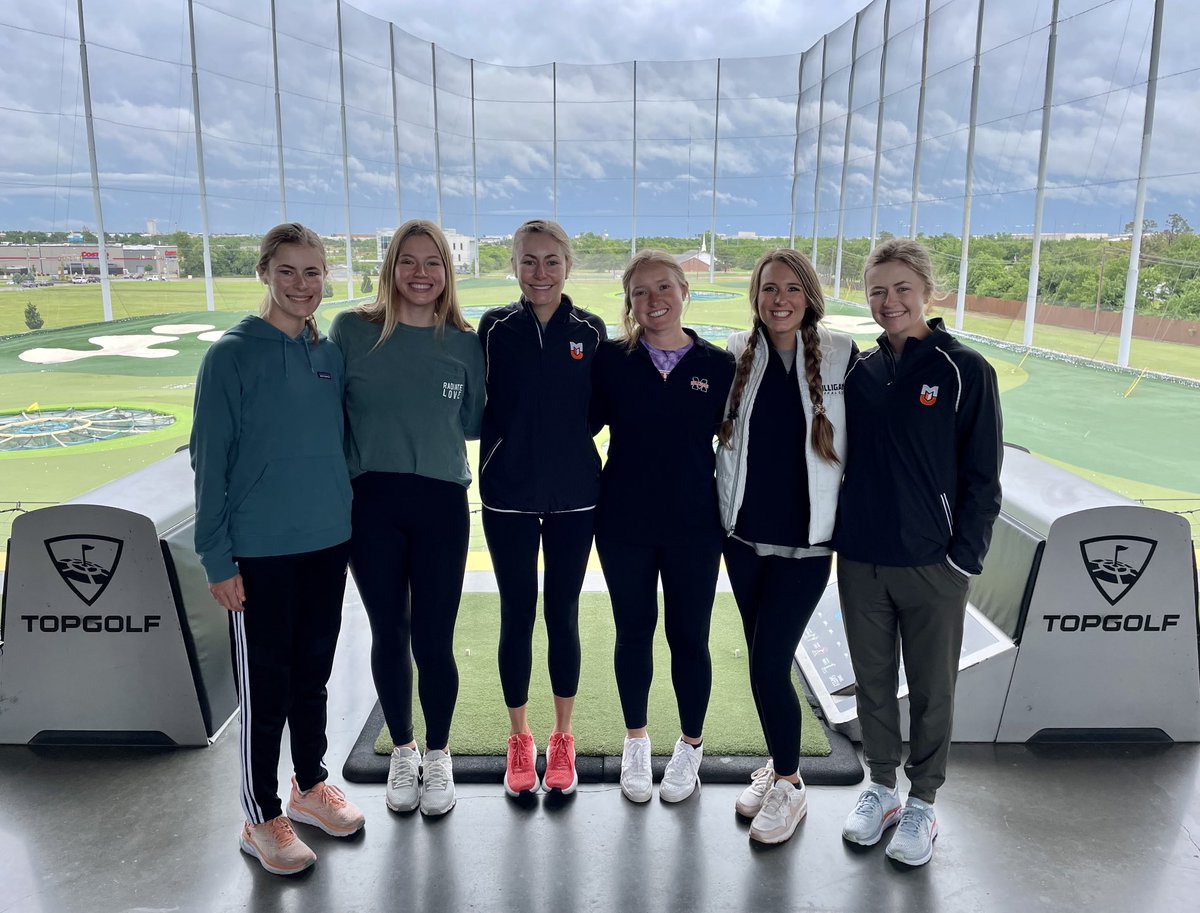 Round one at national tourney in OKC cancelled due to severe weather. But…TOPGOLF is open!  Go Milli Golf!