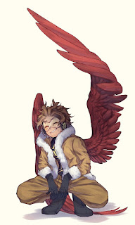 QuinteYU's tweet photo. Between the Panels: Wings that save! 

Hawks is the number 2 hero for a reason, he is there to catch you and push you to go! Need some wings to propel you forward? 

Read the whole post here: https://t.co/AgomE31ccM https://t.co/mzXG8jRFWE