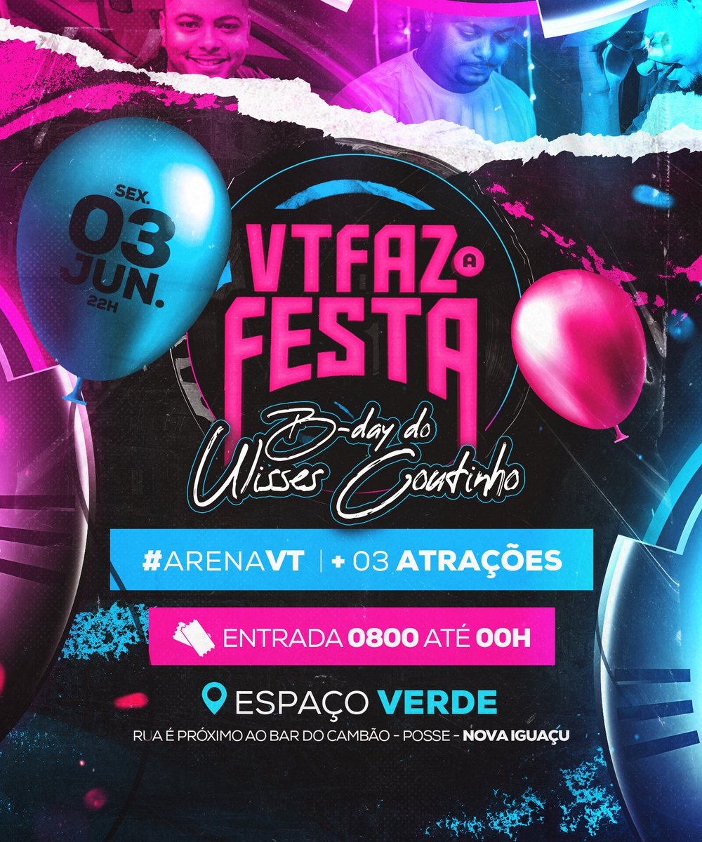 Vt_afesta's tweet photo. A ESPERA ACABOU !!
.
VT FAZ A FESTA!!🫣🔥
APRESENTA : ANIVERSÁRIO DO DJ ULISSES COUTINHO 🏴󠁧󠁢󠁥󠁮󠁧󠁿🔥
.
SAVE THE DATE 
03. JUNHO 
SEXTA-FEIRA - 22H 
-
ESTÃO PREPARADOS ⁉️🤔🔥
+ 3 CONVIDADOS
#ARENAVT
.
SE ESSE POST BATER 100 CURTIDAS SOLTAREMOS O FLYER COM AS ATRAÇÕES! 🥵

📍ESPAÇO VERDE https://t.co/q3KMrWKOk5