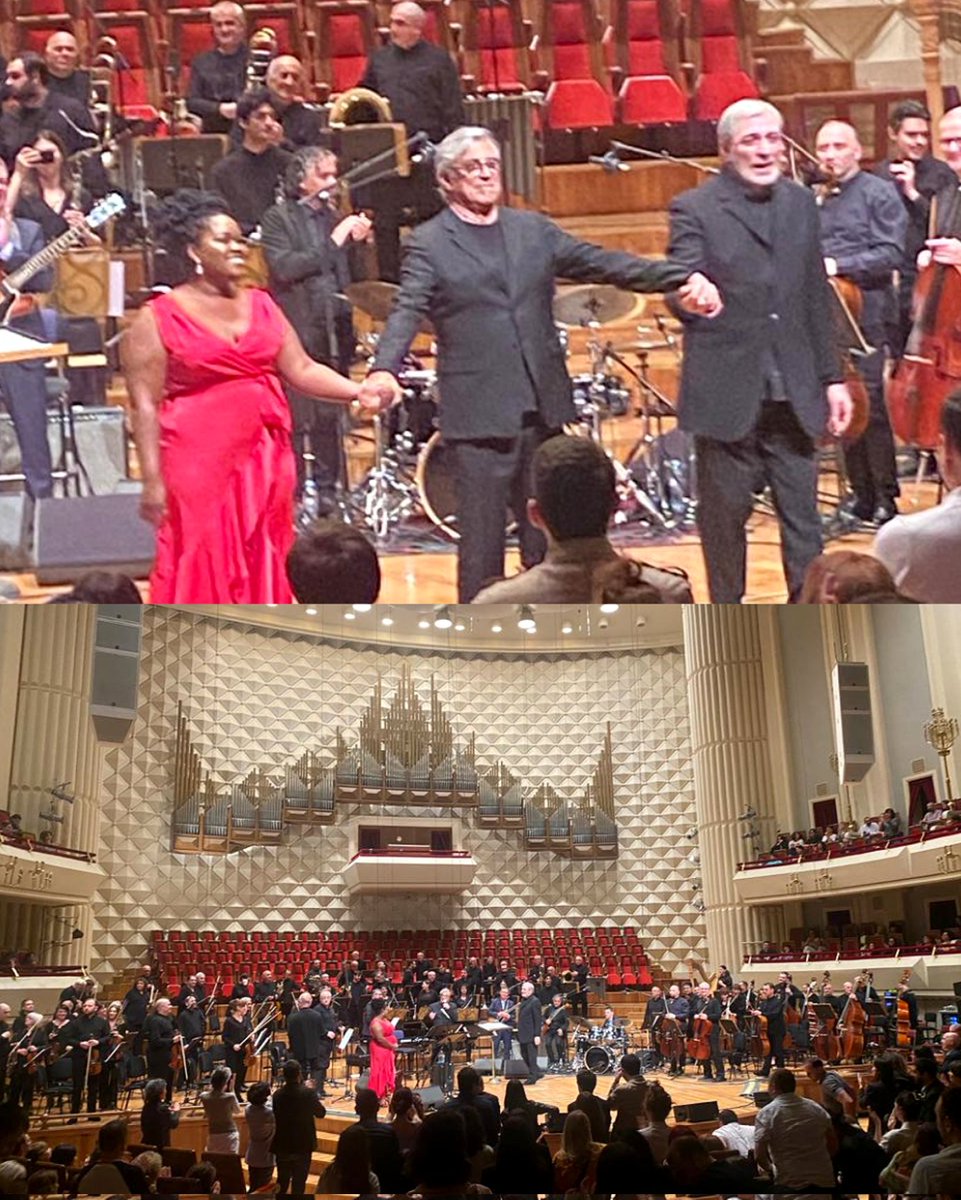 ivanlinsoficial's tweet photo. Registros do concerto que aconteceu em #Tbilisi - no Kakhidze Music Center - com #Ivanlins &amp; banda + #ZaraMcFarlane + Orquestra Sinfônica da Georgia 🇬🇪. Noite linda! ✨️🙏🏻

#tourinternacional
#KakhidzeMusicCenter #Georgia https://t.co/39WKliAHH5
