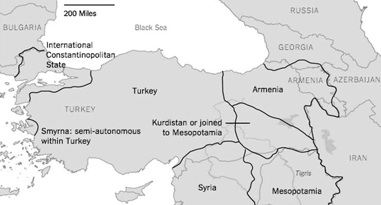 1) Tehlikeli bir 10 yıla girdik. 1919 yılında dönemin ABD başkanı Wilson tarafından şu anki Türkiye topraklarını 4'e bölen bir harita çizdirilir. Bu harita 2016'da çıkarılıp New York Times Gazetesi tarafından tekrar paylaşılır. Unutmayın Wilson "mason" bir başkandı. Paylaşın👇