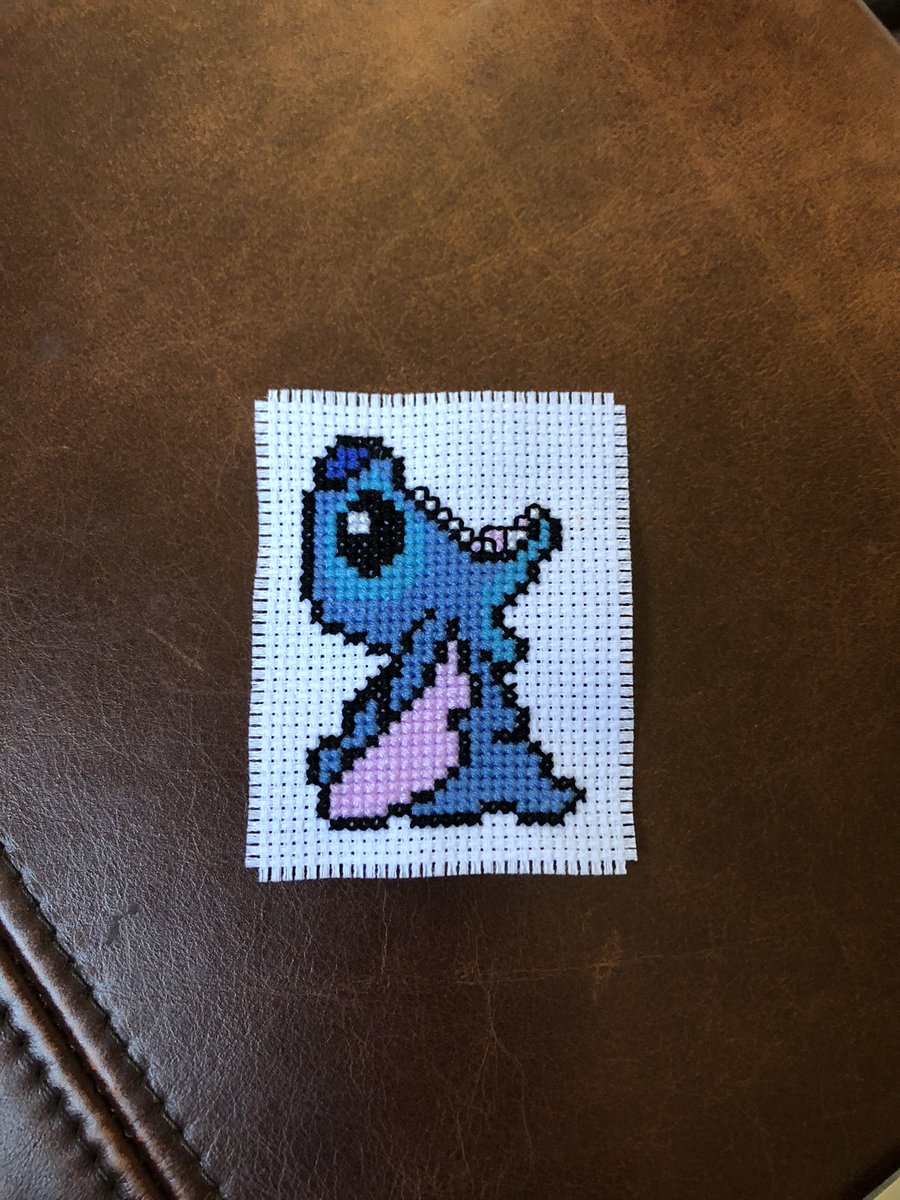 darby_thistle's tweet photo. I stitched a Stitch! ❤️ #crossstitch #stitch #handmade #handmadegifts #handmadewithlove https://t.co/eAsWIAcvNf