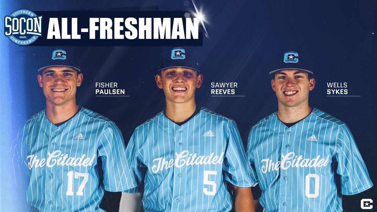 The Citadel Baseball (@citadelbaseball) on Twitter photo ๐ข๐ธ๐๐ธ๐ท ๐๐ต๐ต-๐๐ป๐ฎ๐ผ๐ฑ๐ถ๐ช๐ท!
LHP <a href="/FisherPaulsen/">Fisher Paulsen</a>
INF <a href="/swreeves4/">Sawyer Reeves</a>
OF <a href="/wells_sykes/">Wells Sykes</a>
#BelieveInIt ๐ข๐ธ๐๐ธ๐ท ๐๐ต๐ต-๐๐ป๐ฎ๐ผ๐ฑ๐ถ๐ช๐ท!
LHP <a href="/FisherPaulsen/">Fisher Paulsen</a>
INF <a href="/swreeves4/">Sawyer Reeves</a>
OF <a href="/wells_sykes/">Wells Sykes</a>
#BelieveInIt