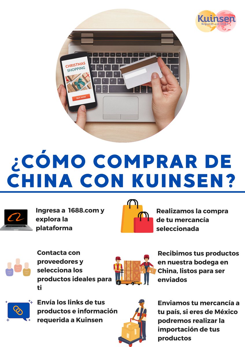 KuinsenCompany's tweet photo. Comprar en https://t.co/vX8qZoTvc5 es muy fácil si lo haces con la ayuda y asesoría de Kuinsen
Información: 55-32-06-19-82
#Kuinsen #Importar #Exportar #Emprender #Innovar #Innovar #Invertir #China #México #ComprasenChina #ProveedoresChinos #Alibaba #Alibaba1688 #FelizMartes https://t.co/yV6SFeGIY4