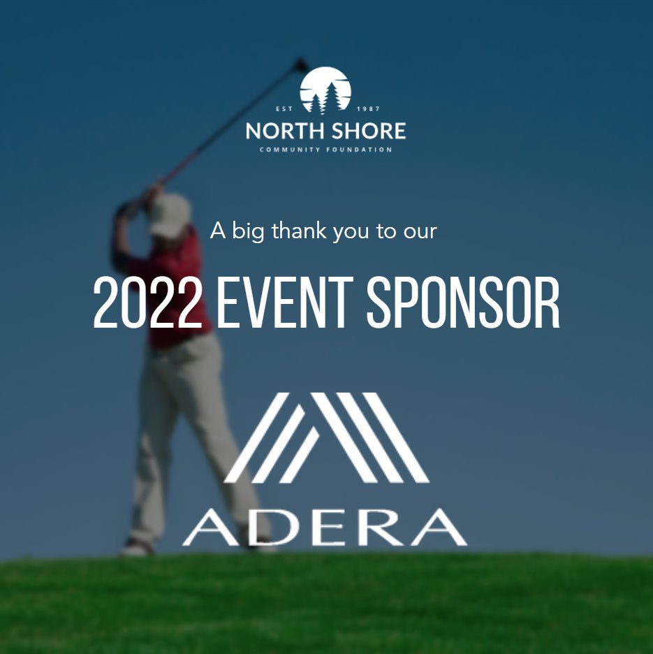 GoGolfEvents1's tweet image. @NorthShoreCommunityFoundation 2022 Golf Tournament event sponsor, @AderaHome 

#Adera, celebrating 50 years, believes that the little things matter; that an appreciation for how we live is the foundation of why we love West Coast.