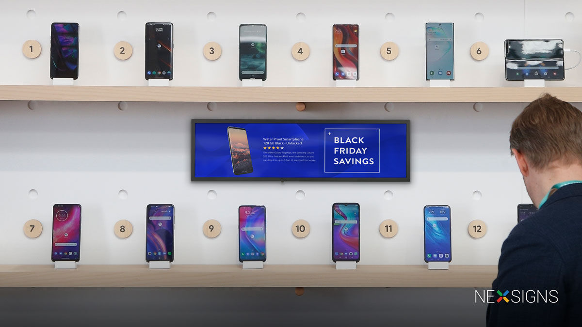 Kuusoft's tweet image. Digital #ShelfScreen transforms the way your #Retail business interacts with your customers. Display ads and promo videos at the point of sale to attract potential customers and drive sales!   
Learn more about #NexSigns #DigitalSignage #ShelfEdgeDisplay: bit.ly/3kKTUmY