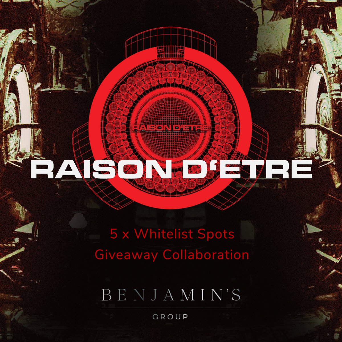 benjis_io's tweet photo. 🚨We are happy to announce our collaboration with @raisondetre_rtb! They have been gracious enough to donate 5 WL spots!🚨

To Qualify:
-Follow @raisondetre_rtb and @BenjaminsGroup 
-Retweet this post
-Tag 2 friends!

Good luck to all! Winner chosen in 24 hours!

#Cardano 
#NFT https://t.co/d1NINisyRh