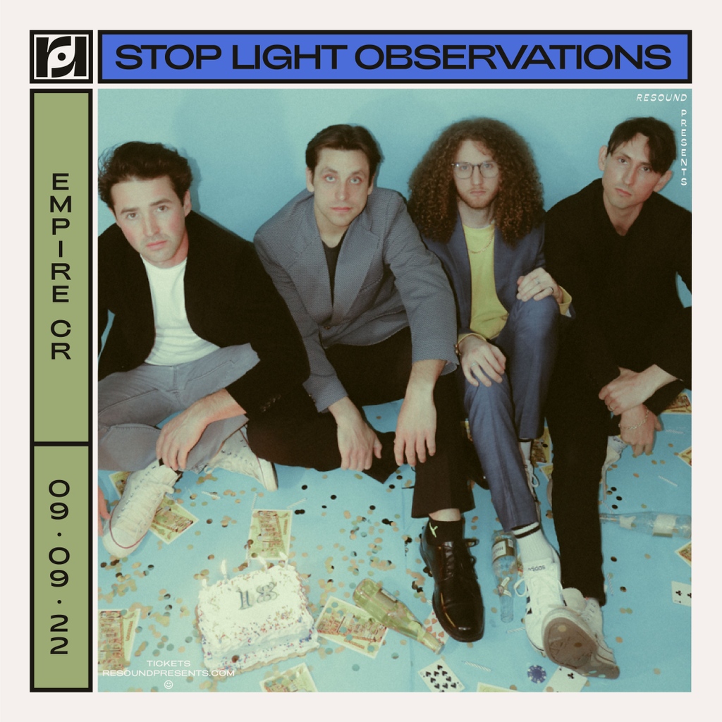 🚦 JUST ANNOUNCED 🚦 4-piece anti-pop band @stoplightobs are stopping by the Control Room on Sept 9th. Tickets on sale NOW at the 📎 link 📎 below: found.ee/nozU9