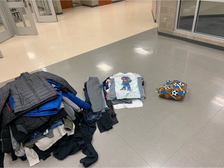 EMS480's tweet photo. Is your student missing valuables? We have lots of coats, clothing, and shoes in our lost and found. Please come by to claim your belongings. We are open from 7am to 5:30pm. We will leave these items out until the end of the day on May 26th. After that they will be donated. https://t.co/Udb4nhAPj8