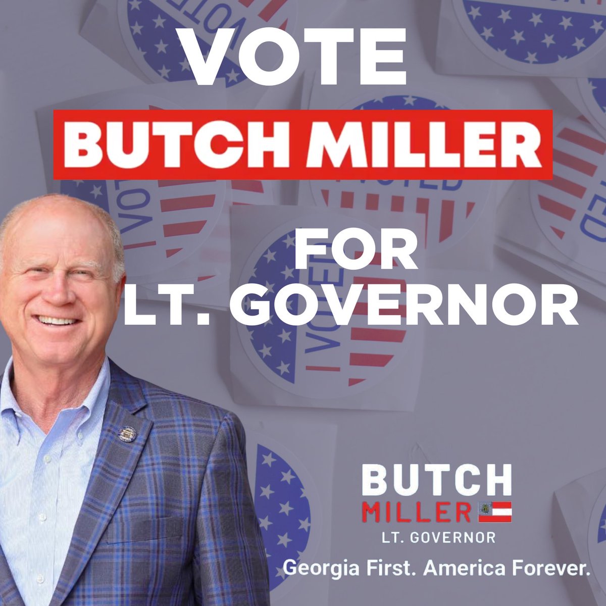 Polls close in 5 hours! Make sure to get to the polls before 7pm and vote Butch Miller for Lt. Governor!