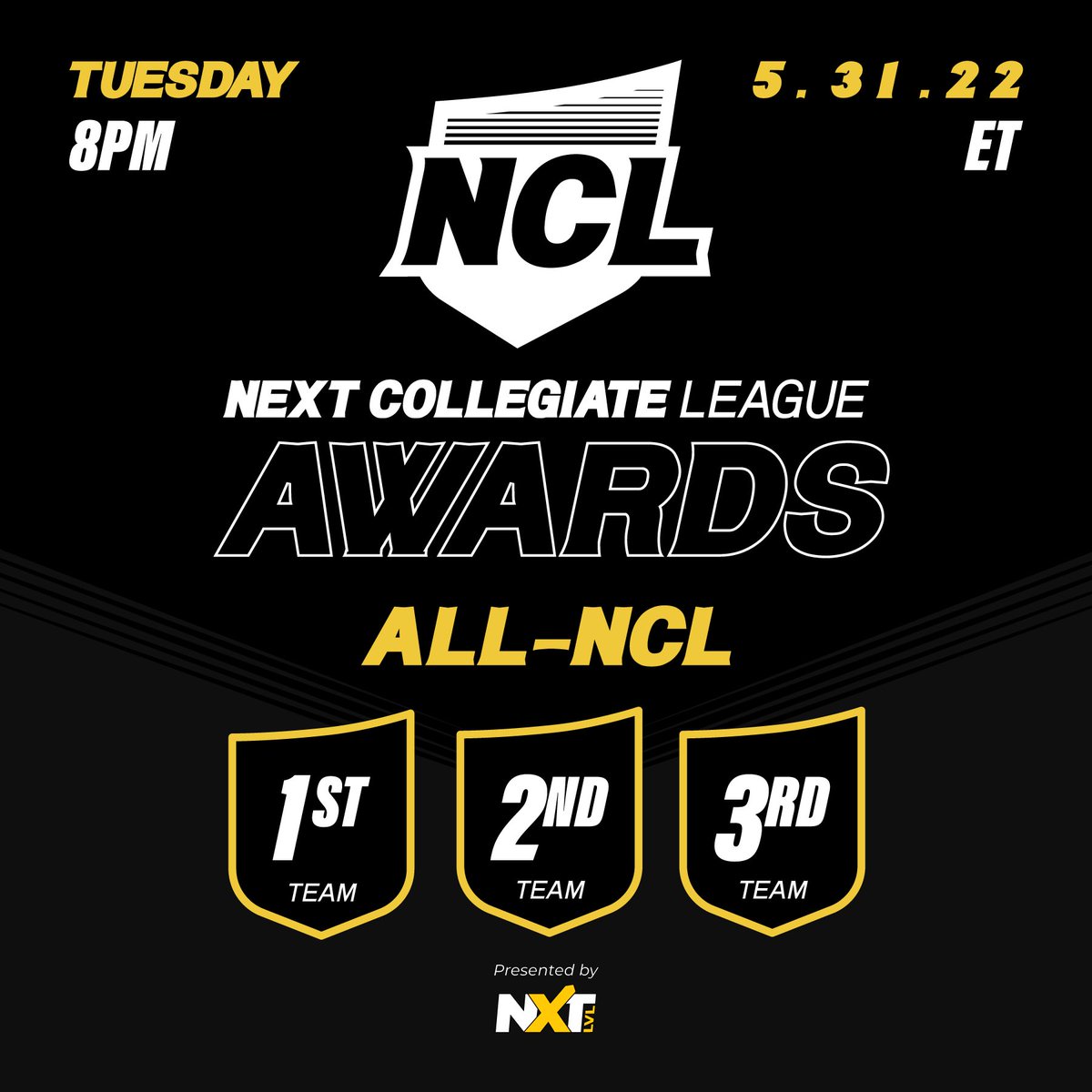 nlsetv's tweet photo. See which of your favorite NCL players will make the All-NCL team 

Tuesday May 31st at 8pm ET Next Level Sports will showcase the top talent from the Next Collegiate League 🥍

#lacrosse https://t.co/npNB7qvF41