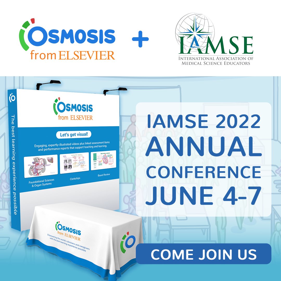 Osmosis on Twitter "Osmosis is going to be at the iamse Annual
