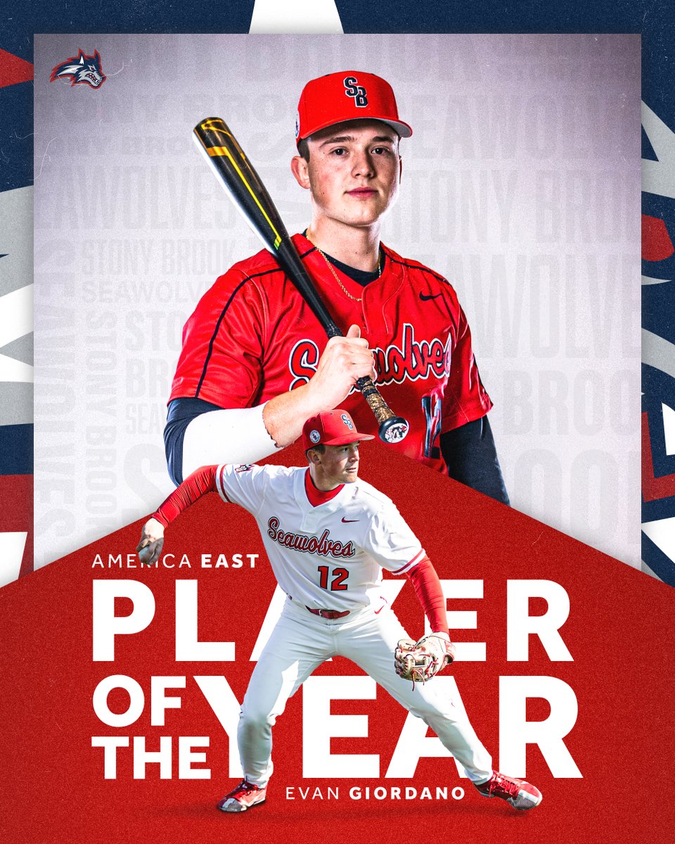 ⭐ 𝐏𝐋𝐀𝐘𝐄𝐑 𝐎𝐅 𝐓𝐇𝐄 𝐘𝐄𝐀𝐑 ⭐

For the seventh time in the last 12 seasons, the Len Harlow America East Player of the Year is a Stony Brook Seawolf.

His name is Evan Giordano 🤩

🌊🐺 x <a href="/evangiordano12/">Evan Giordano</a>