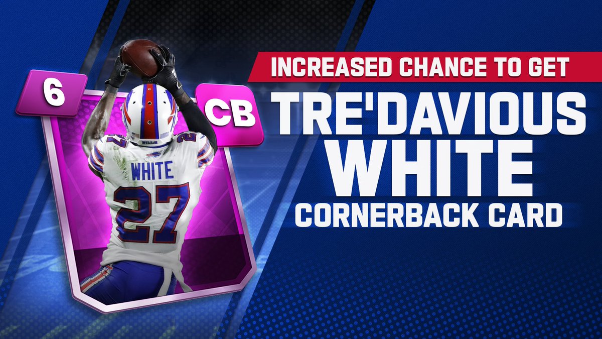 Don't forget to finish the Showdown event for an increased chance at a Tre'Davious White Card!