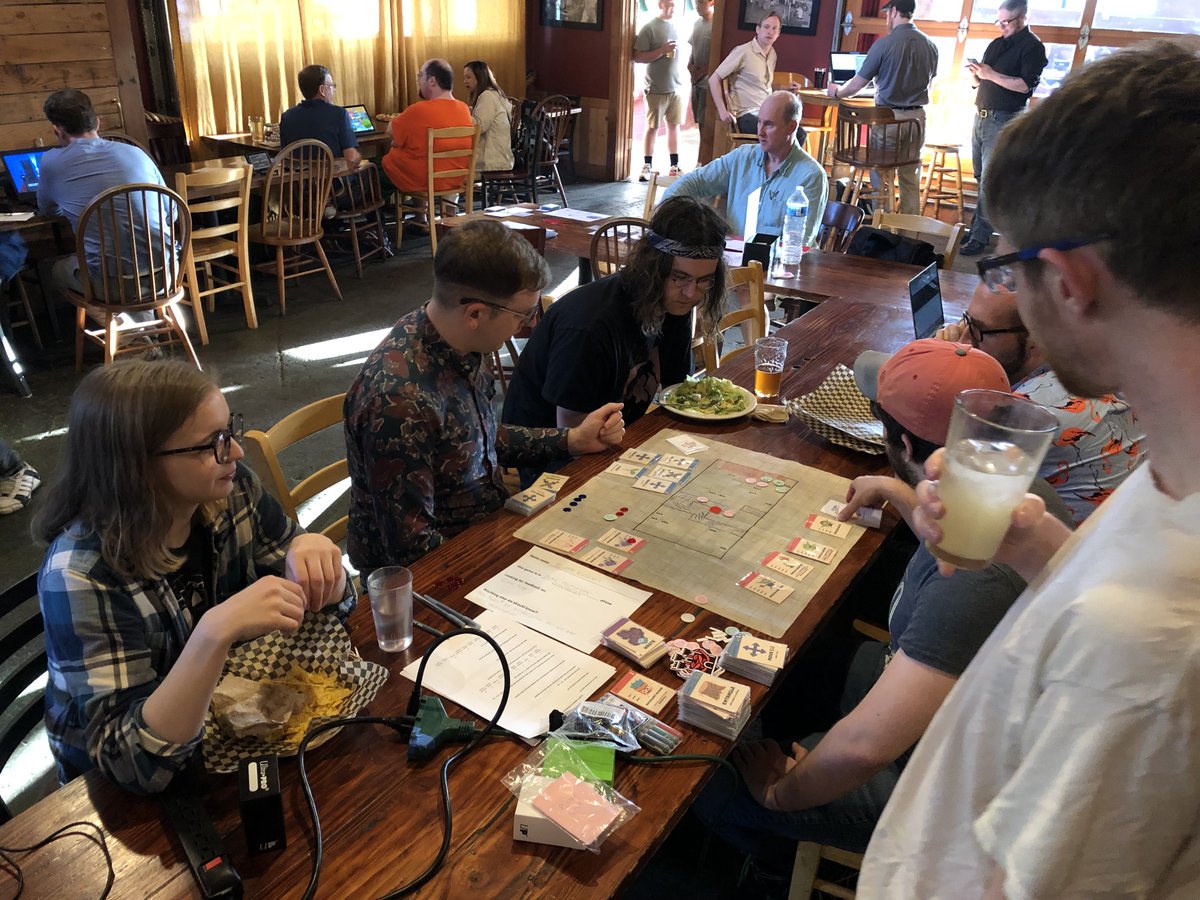 PIGSquad's tweet photo. Congratulations to the Rose City Games team on the Floppy Knights launch! So cool to see something launch after seeing the original paper prototype at PIGSquad events!
First reply gets a Steam Key! Might do some more giveaways in https://t.co/2Afj1UyftC later... https://t.co/VsU1HbG04i