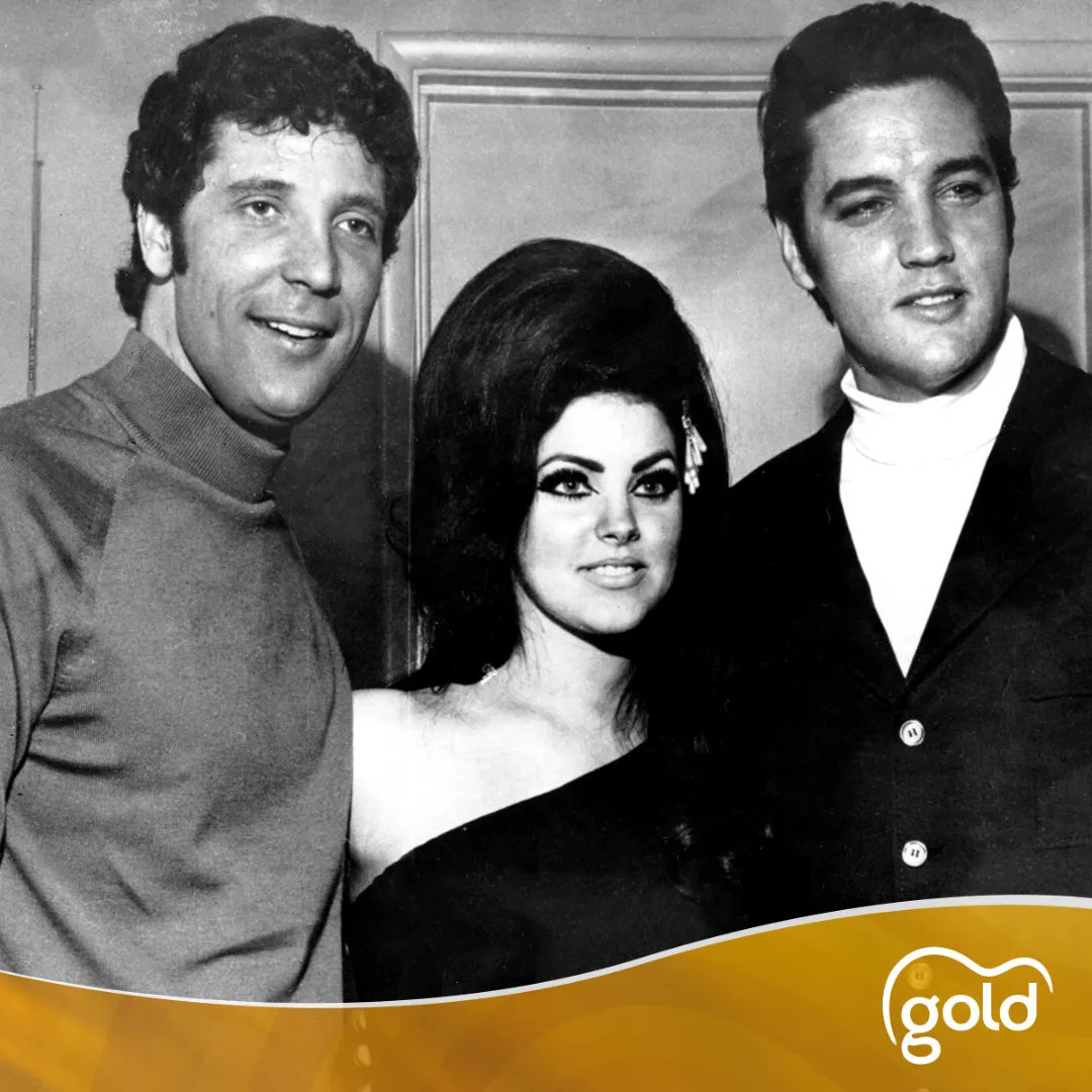 Happy 77th birthday, Priscilla Presley! Here she is with hubby Elvis and good pal Tom Jones 