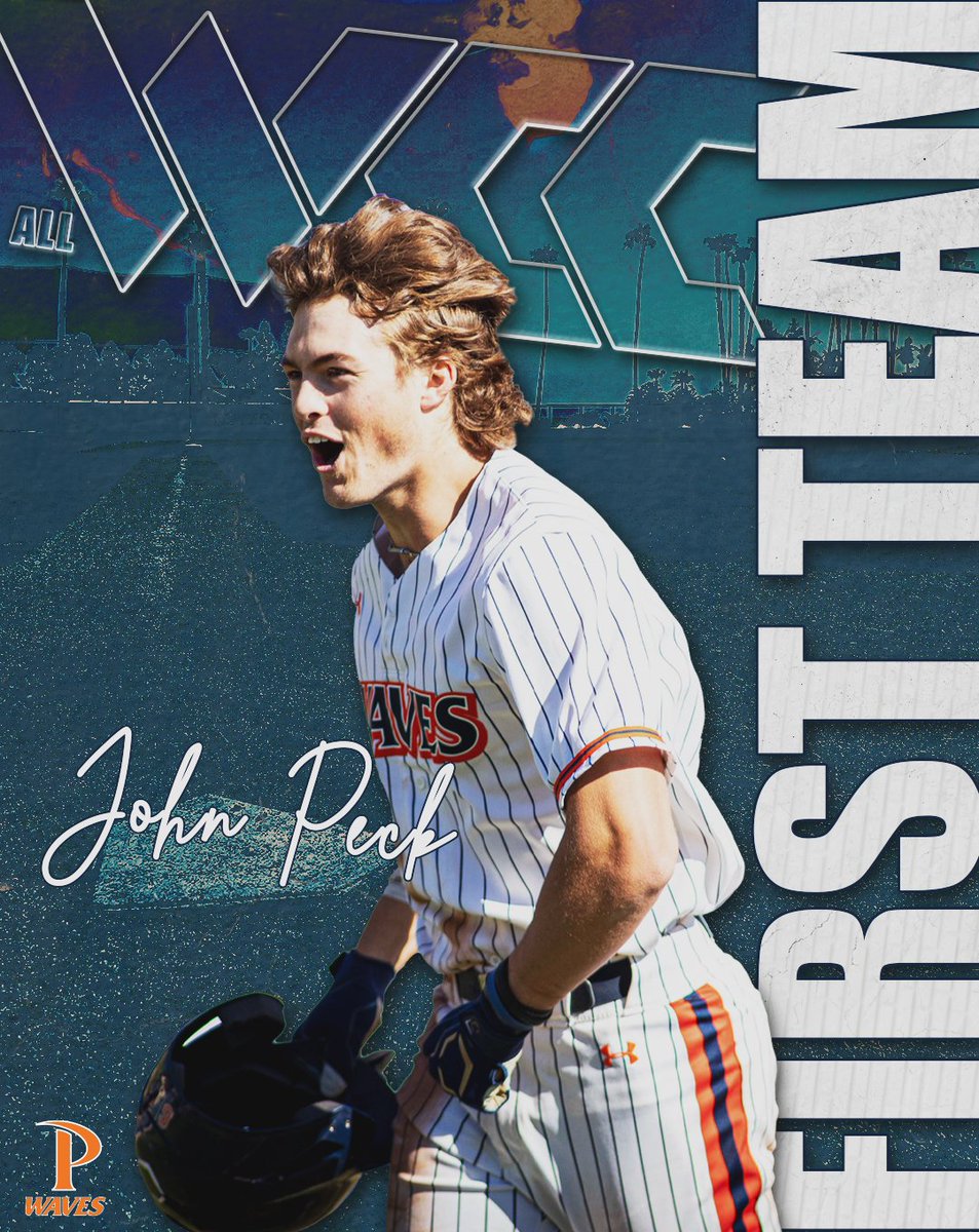 3️⃣ Waves earned postseason honors from <a href="/WCCsports/">West Coast Conference</a> , first up is John Peck on the All-WCC first team! 

#WavesUp | <a href="/WCCsports/">West Coast Conference</a>