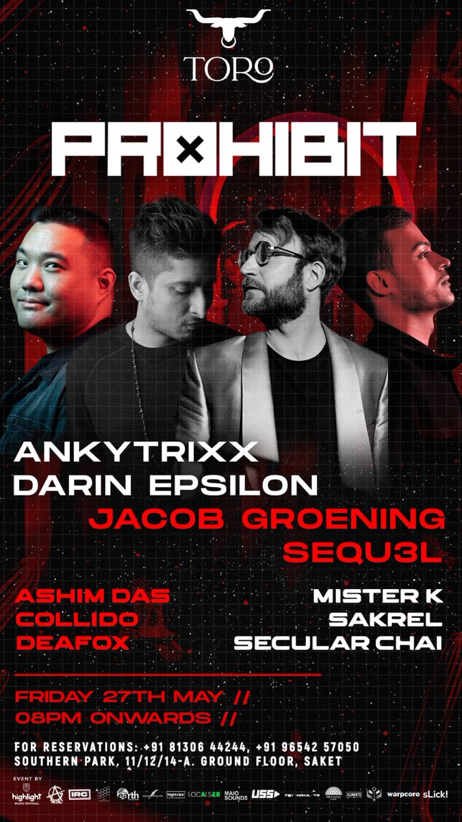 djankytrixx's tweet photo. Big Bender in the Capital this Friday, at #Toro : w @DarinEpsilon @SEQU3l @Jacobgroening &amp; top notch home support. 

#Delhi : let’s do this 😈🎊⚡️

Enter : https://t.co/jvmDB6JpgM https://t.co/nwPltA3HKk