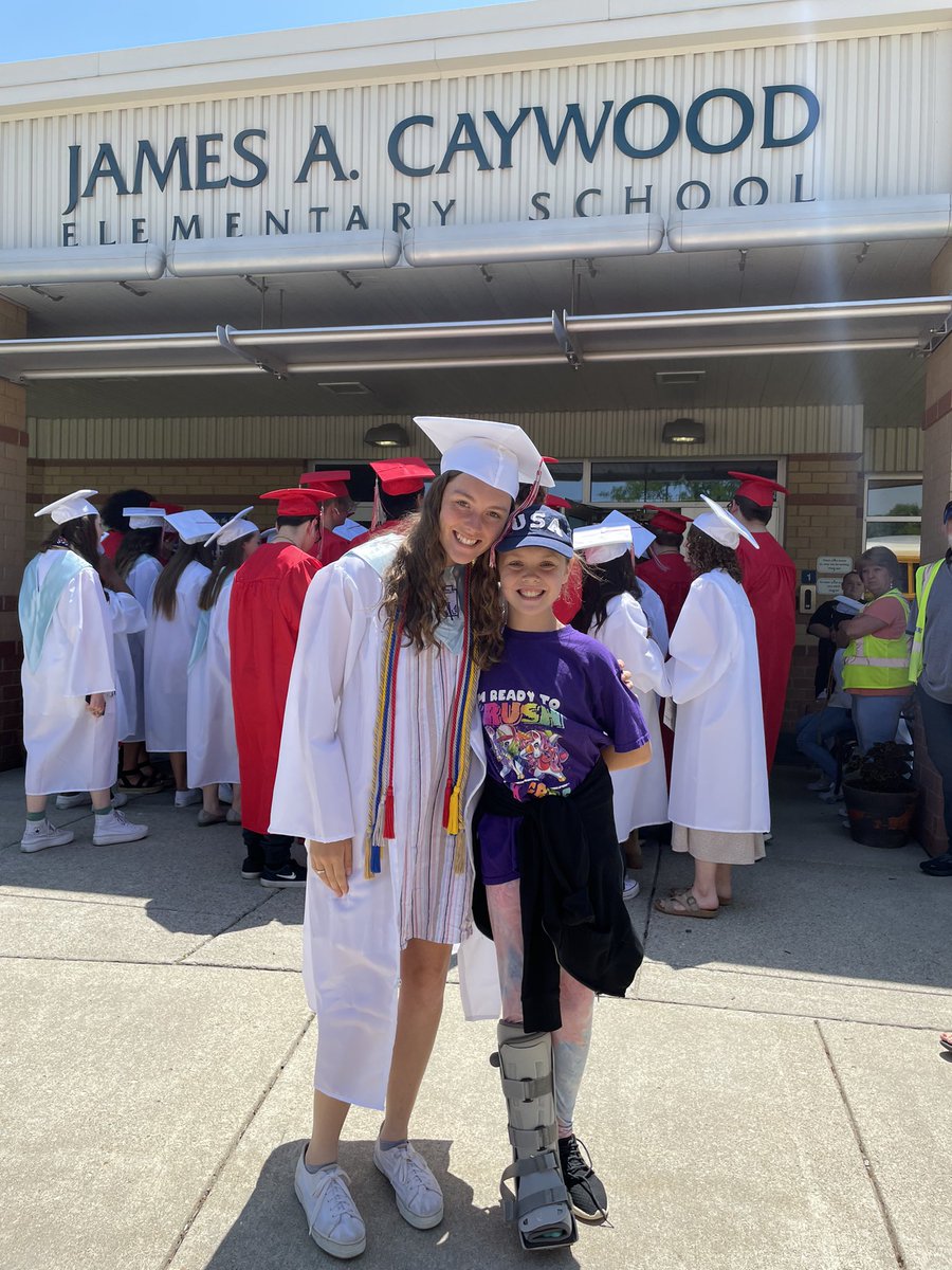 Mrs_Meyer7's tweet photo. Honorary Diploma Day…I’m a blubbering mess!  My students are my why!  I can not wait to see what the future holds for these two, and for the rest of the Class of 2022! @DixieHeightsHS https://t.co/MJXybN01dw