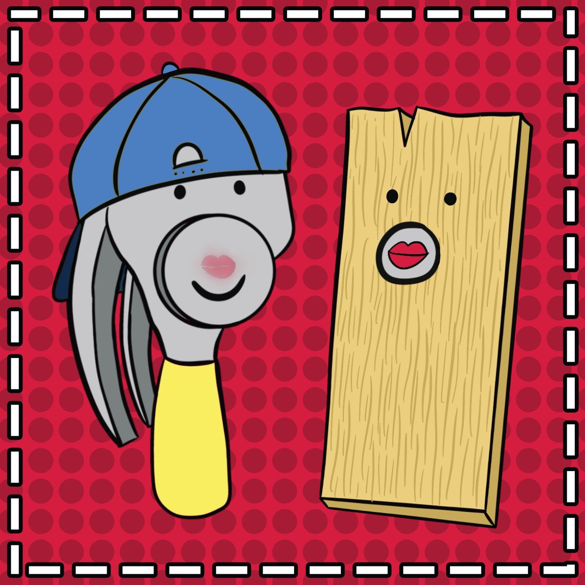 BRAINMIND_ART's tweet photo. 😘❤️💛💙

TAGS: #illustration #hammer #hammertime #wood #plank #nail #nailedit #handyman #digitalart #valentinesday #love #tools #tooltime #primarycolors #kissing https://t.co/PcrUBBRp3R